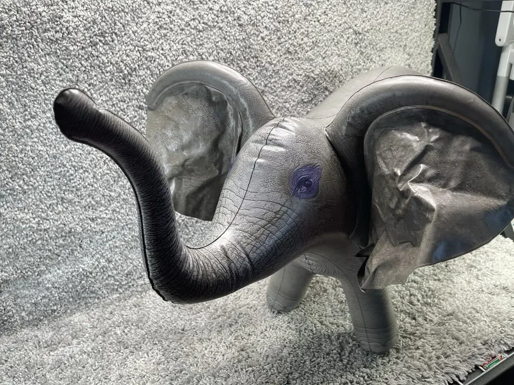 Realistic Inflatable Elephant Jungle Animal Wildlife Safari Toy Party Decoration